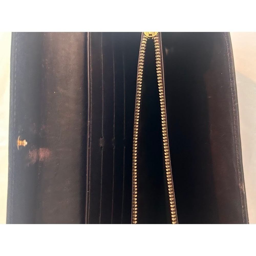 Louis Vuitton Oxblood Patent Monogram Vernis Sarah Wallet Amarante 2007 French - Picture 9 of 11
